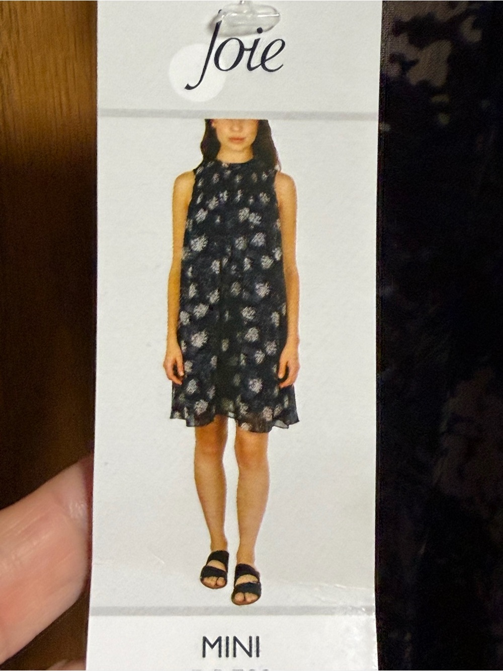 NWT Joie Women's Navy Blue Baltic Print Mini Dress Size XXL Flowy Romantic